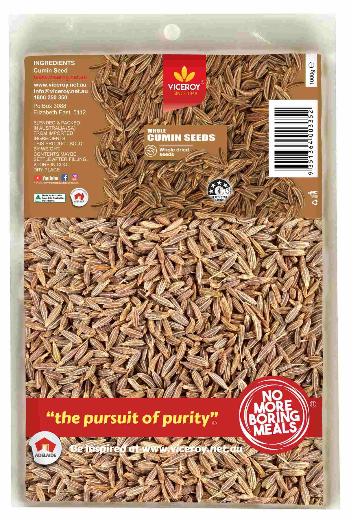 VICEROY® Cumin Seeds - Viceroy.net.au