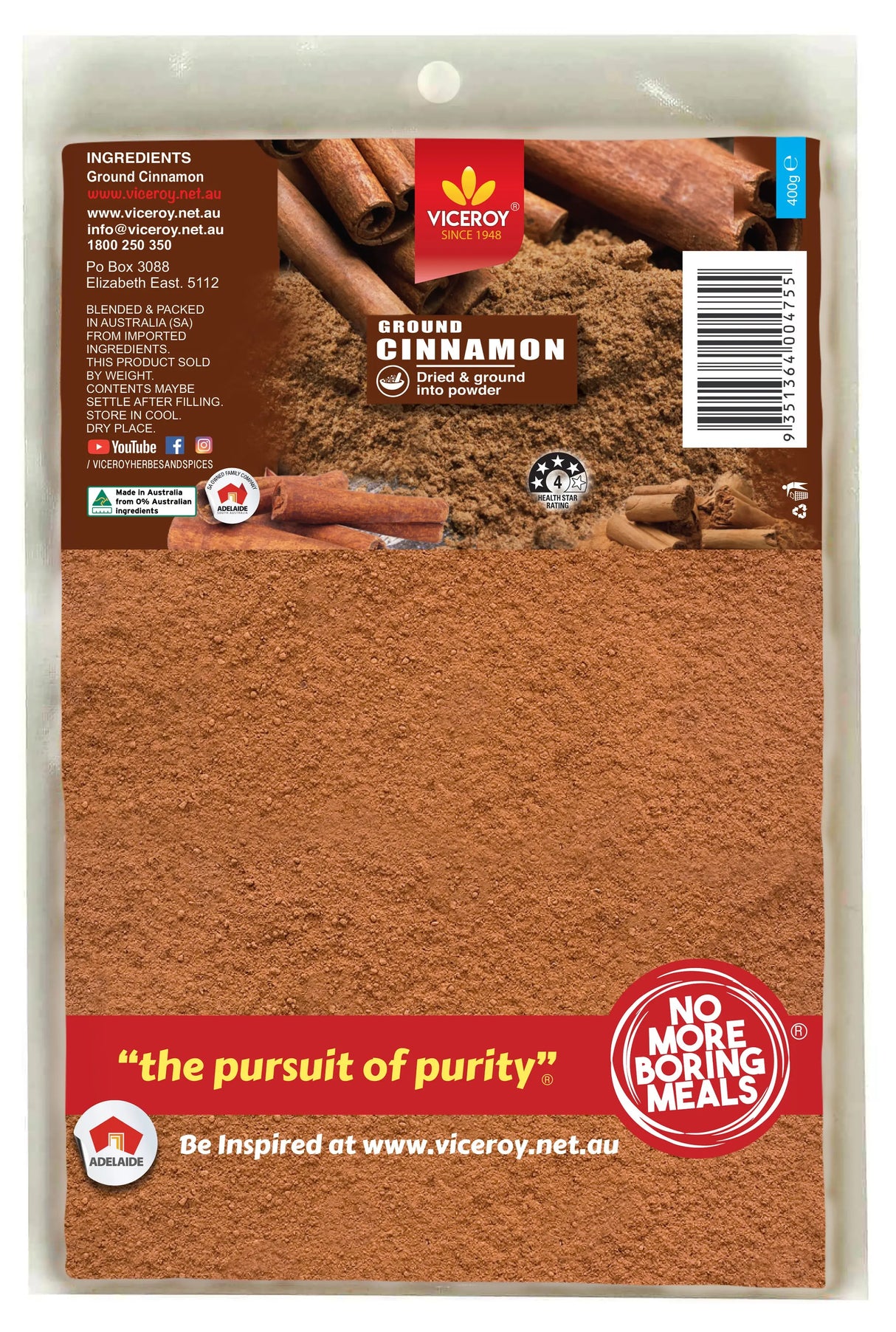 VICEROY® Cinnamon Powder - Viceroy.net.au