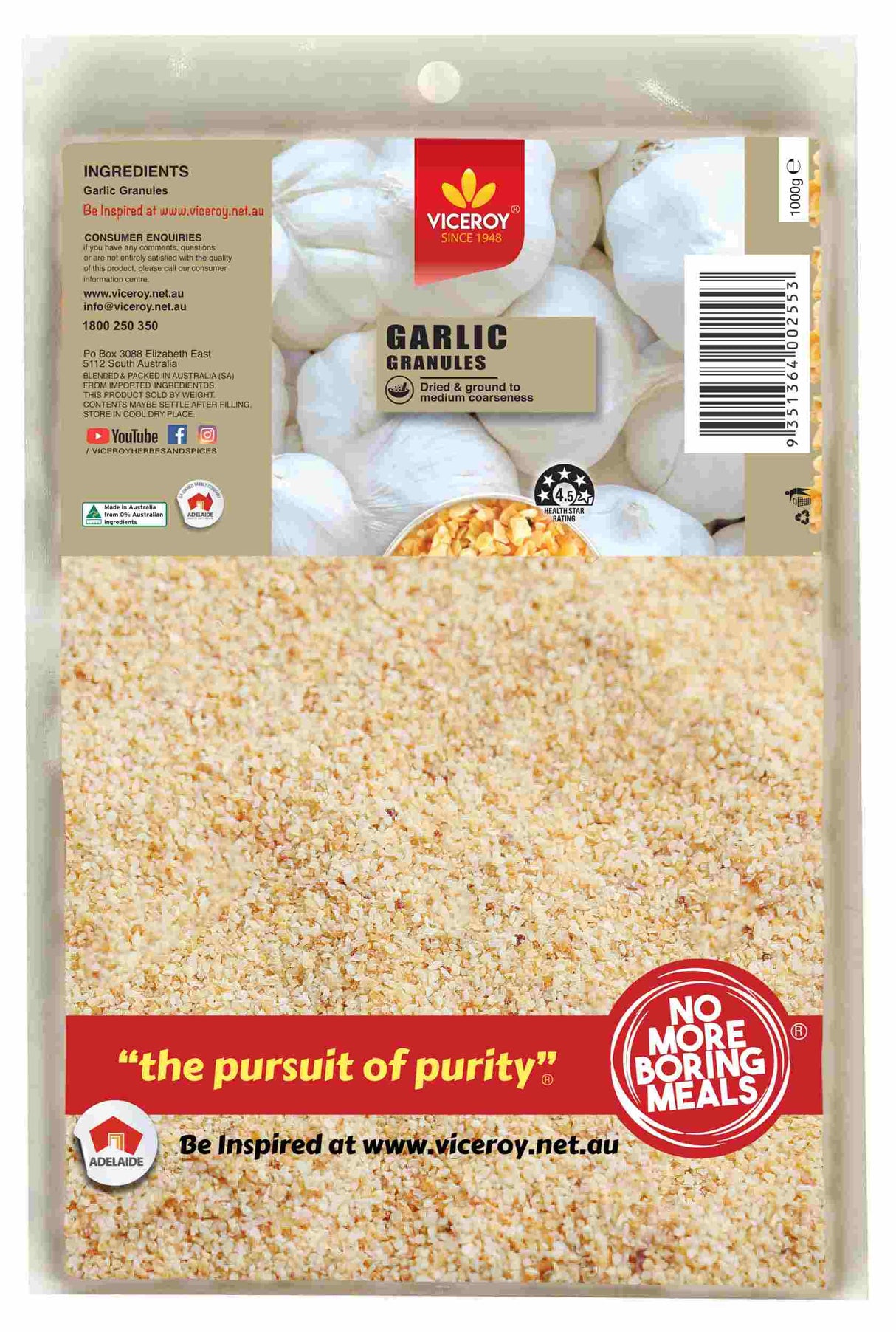 VICEROY® Garlic Granules - Viceroy.net.au