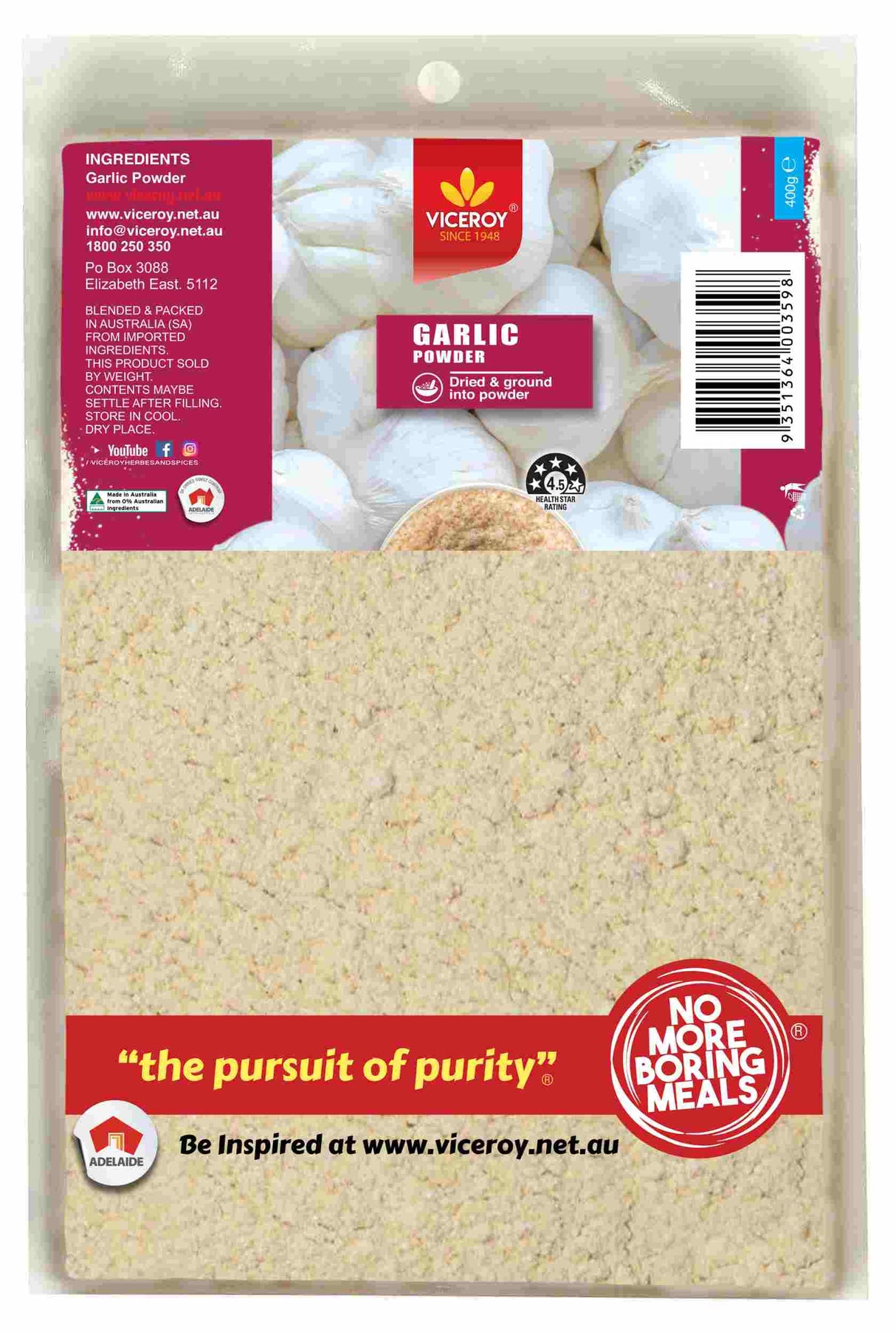 VICEROY® Garlic Powder - Viceroy.net.au