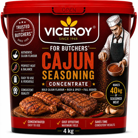 VICEROY® For Butchers® Cajun Seasoning Concentrate 4 kg - Viceroy.net.au