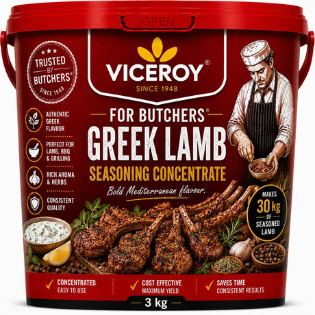 VICEROY® For Butchers® Greek Lamb Seasoning Concentrate 3kg Viceroy.net.au