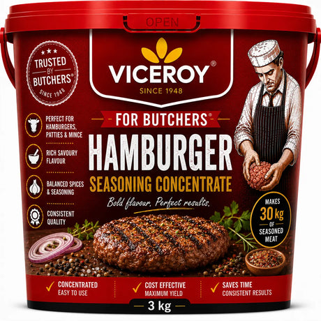 VICEROY® For Butchers® Hamburger Seasoning Concentrate 3kg - Viceroy.net.au