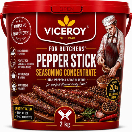 VICEROY® For Butchers® Pepper Stick Seasoning Concentrate 2kg - Viceroy.net.au