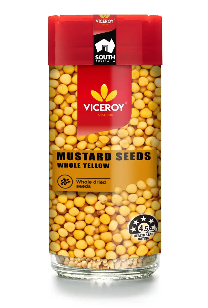 Viceroy® Mustard Seeds Yellow 66g - Viceroy.net.au