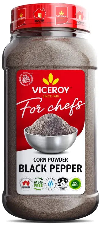 VICEROY® For Chefs® Black Peppercorn Powder 1100g - Viceroy.net.au