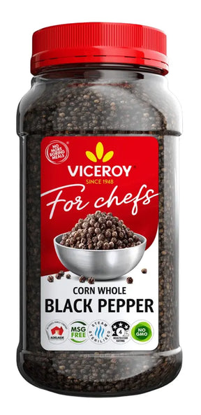 Viceroy® For Chefs® Black Peppercorn Whole 1100g - Viceroy.net.au